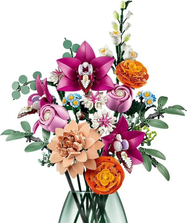 Image du produit LEGO Schöner Rosafarbener Blumenstrauss (10342, LEGO Icons, LEGO Botanical)