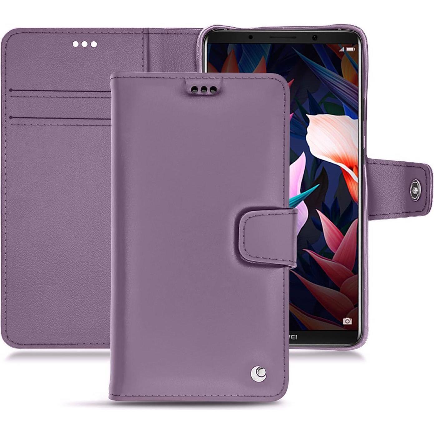 Noreve Lederschutzhülle Wallet (Huawei Mate 10 Pro), Smartphone Hülle, Violett