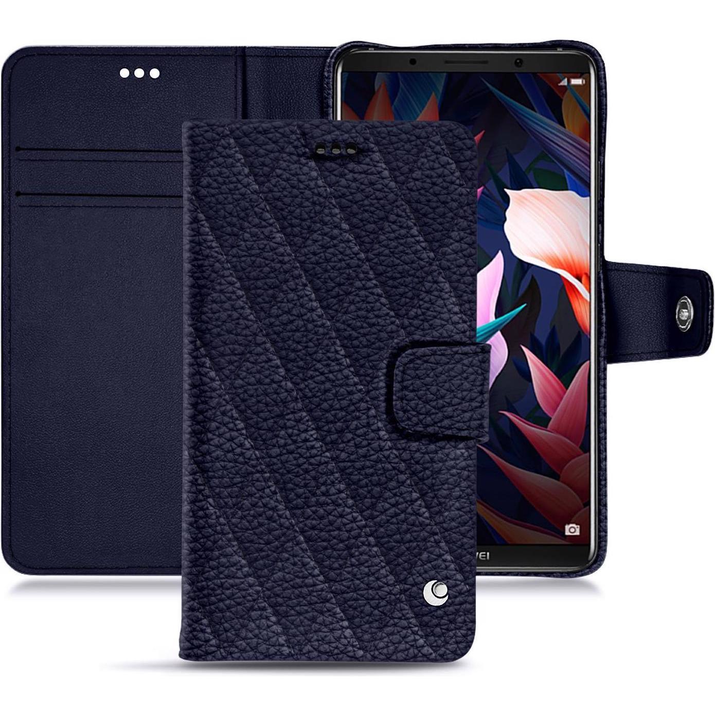 Noreve Lederschutzhülle Wallet (Huawei Mate 10 Pro), Smartphone Hülle, Violett