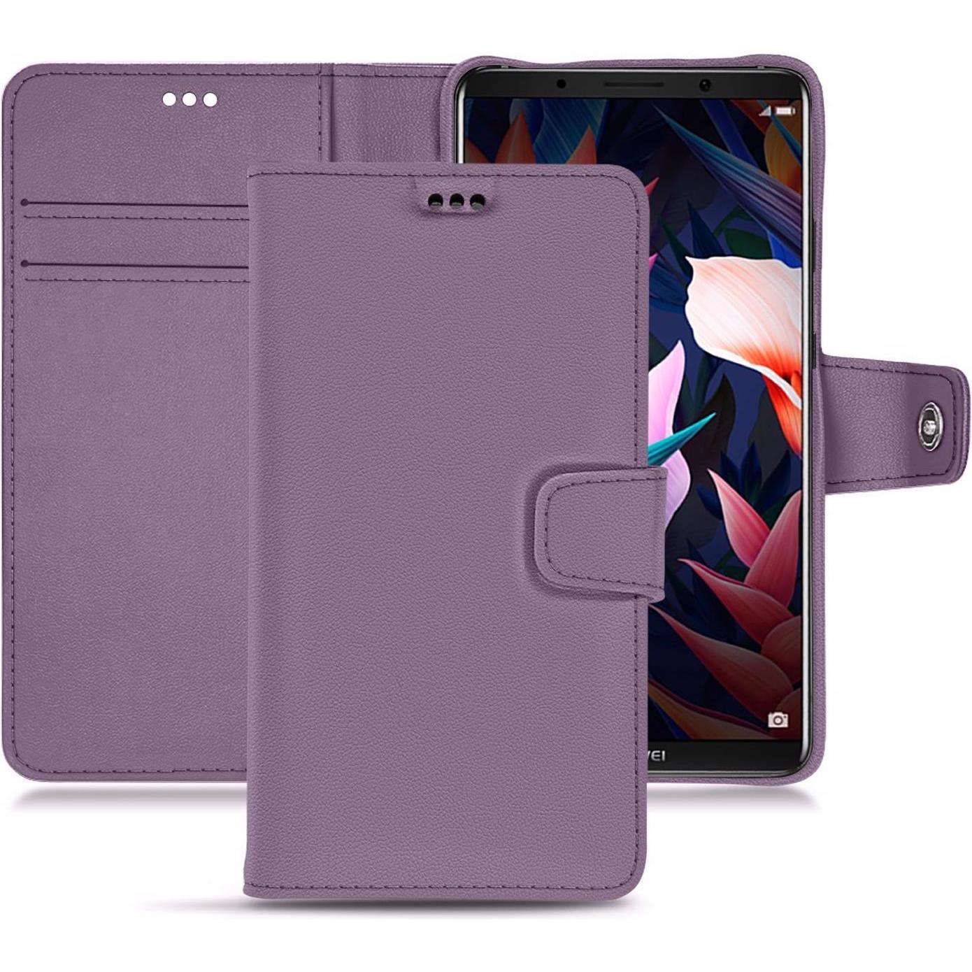 Noreve Lederschutzhülle Wallet (Huawei Mate 10 Pro), Smartphone Hülle, Violett