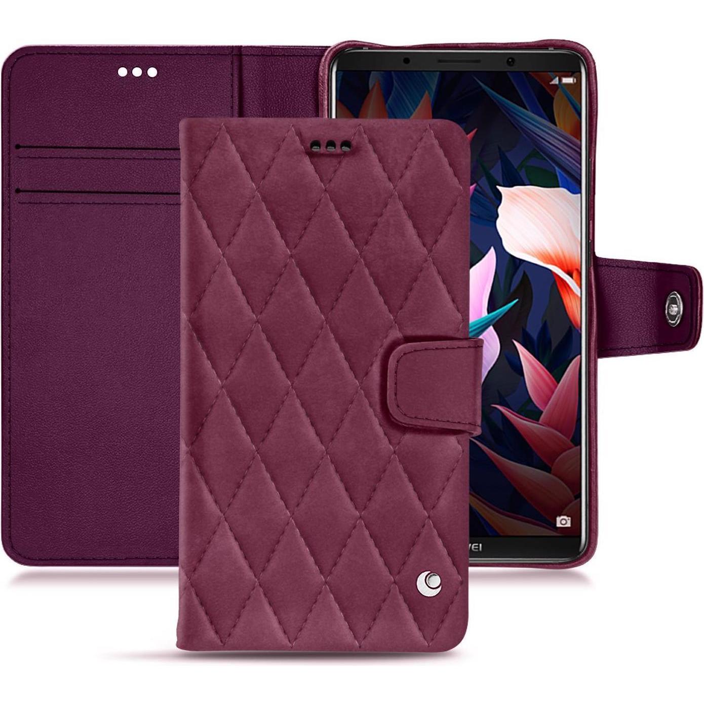 Noreve Lederschutzhülle Wallet (Huawei Mate 10 Pro), Smartphone Hülle, Violett