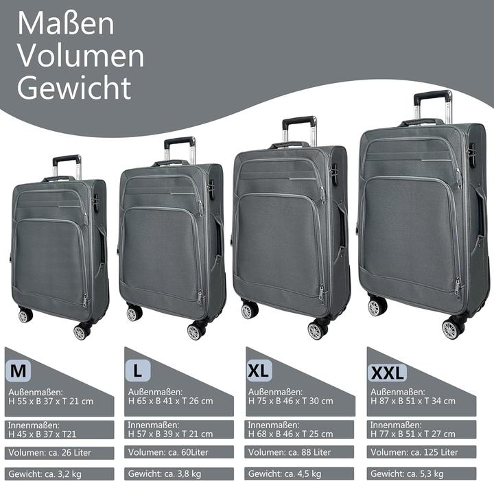 Actual product image My Travel Bag Erweiterbarer Weichgepäck-Reisekoffer XL mit Zwillingsrollen (88 l)
