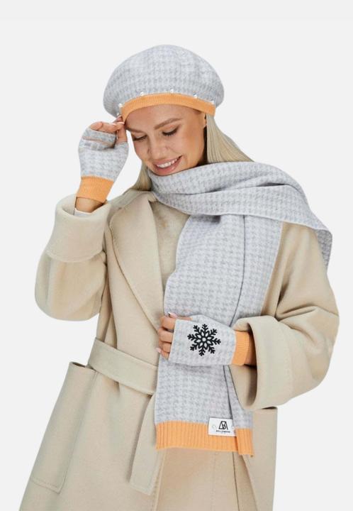 Immagine prodotto Bellemere Scarf Houndstooth Cashmere Ribbed Scarves
