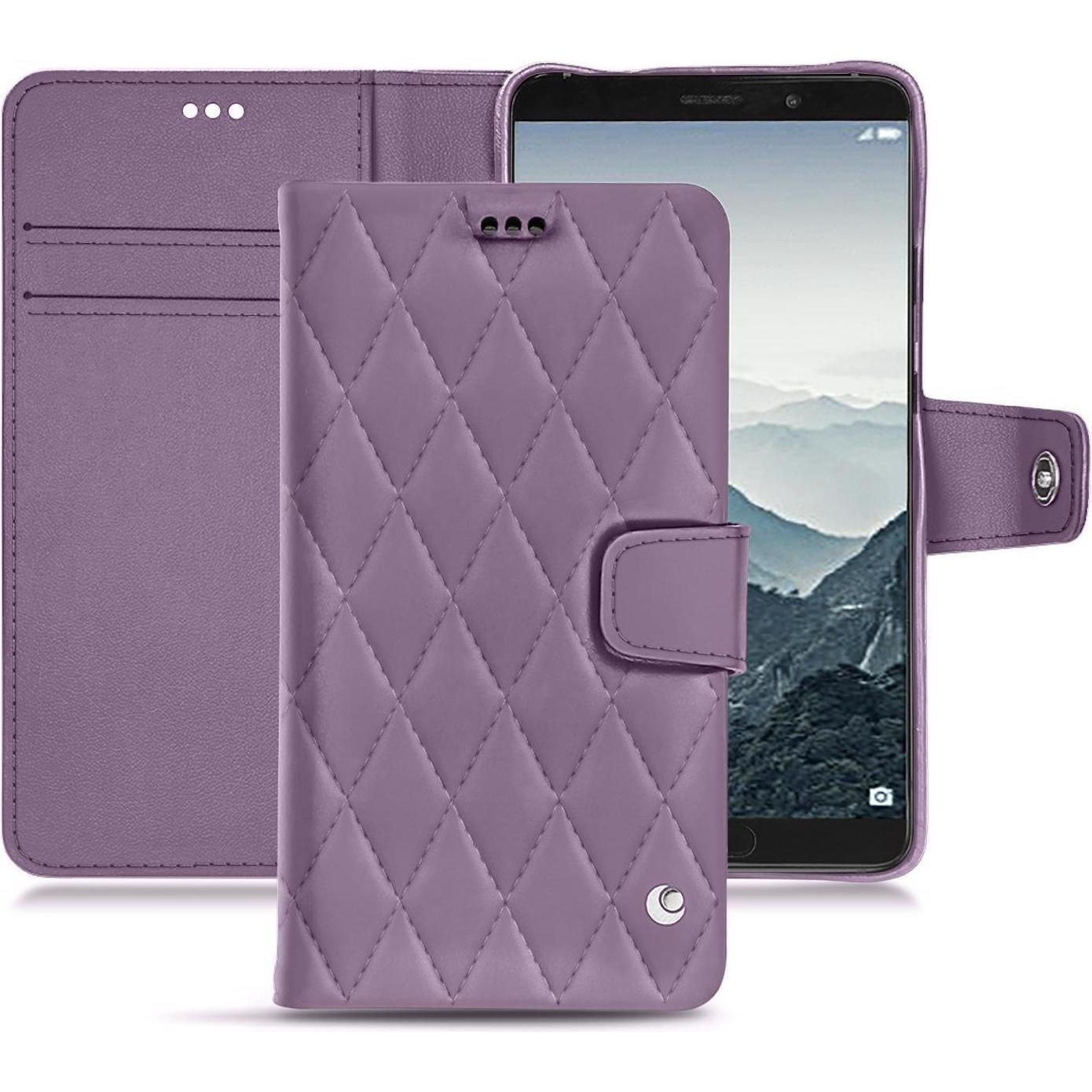 Noreve Lederschutzhülle Wallet (Huawei Mate 10), Smartphone Hülle, Violett