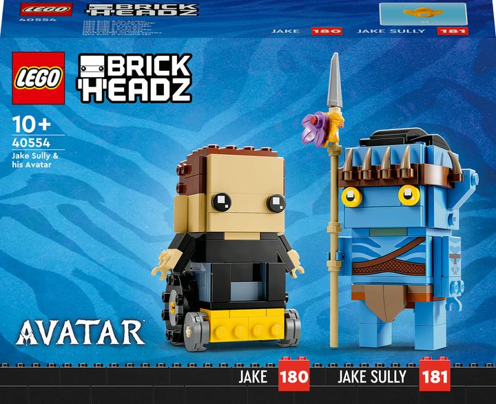 Actual product image LEGO BrickHeadz Jake Sully and His Avatar 40554 (40554, LEGO Brickheadz, LEGO Rare Sets)