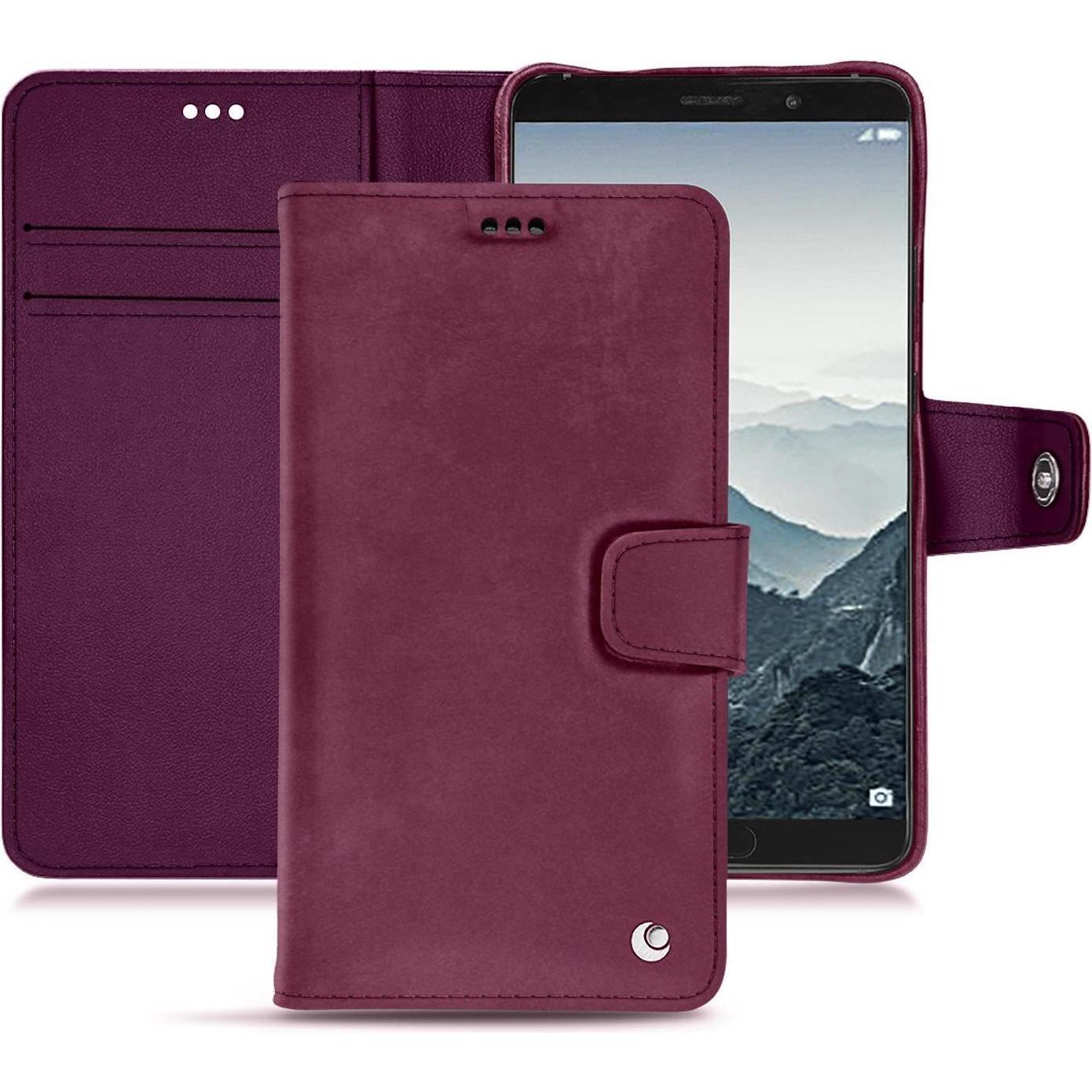 Noreve Lederschutzhülle Wallet (Huawei Mate 10), Smartphone Hülle, Violett