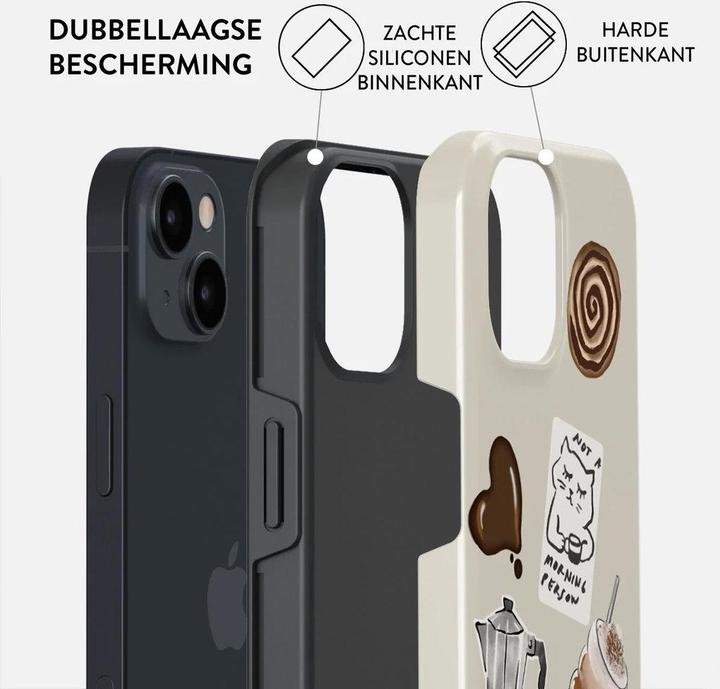 Actual product image Burga Tough MagSafe Case Apple iPhone 15 - Oat Milk Please (Apple iPhone 15)