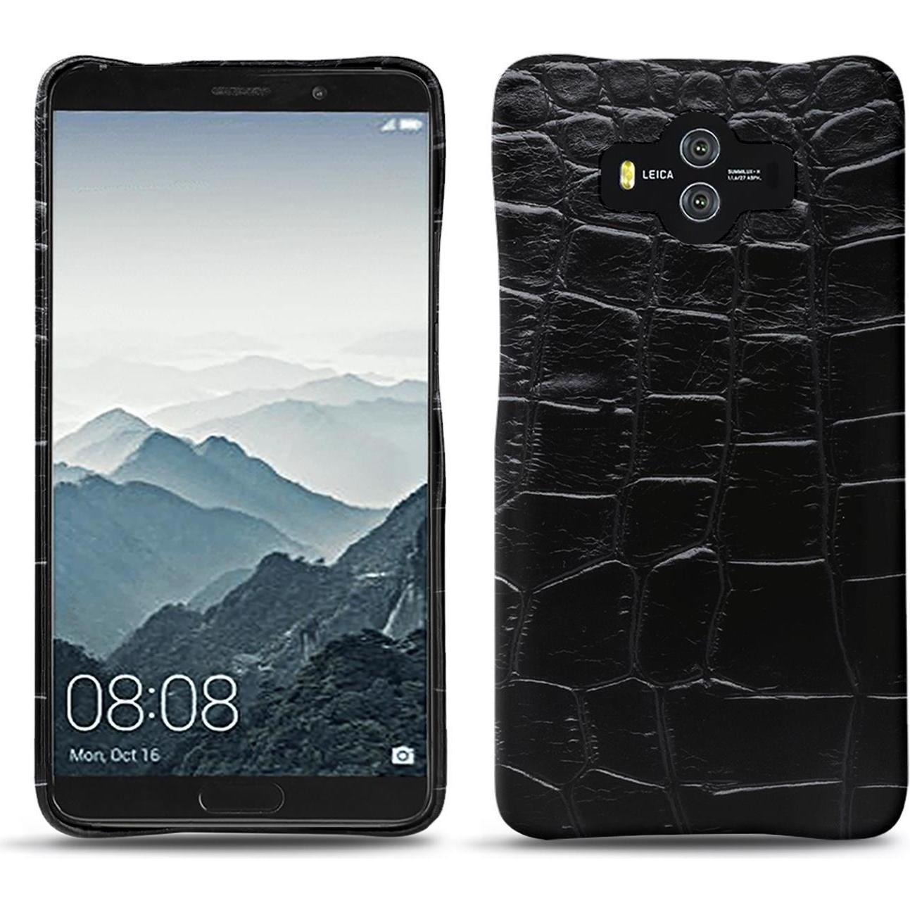 Thumbnail - Noreve Lederschutzhülle (Huawei Mate 10), Smartphone Hülle, Schwarz