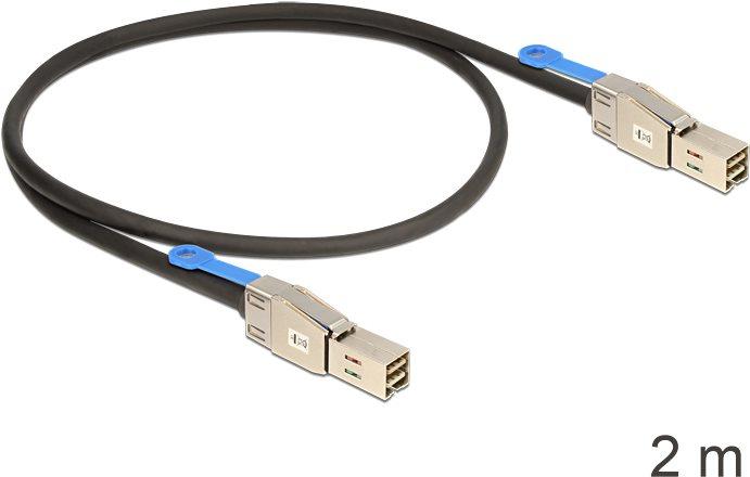 Actual product image Delock SAS cable: SFF8644-SFF8644, 2m (SAS 2.0)