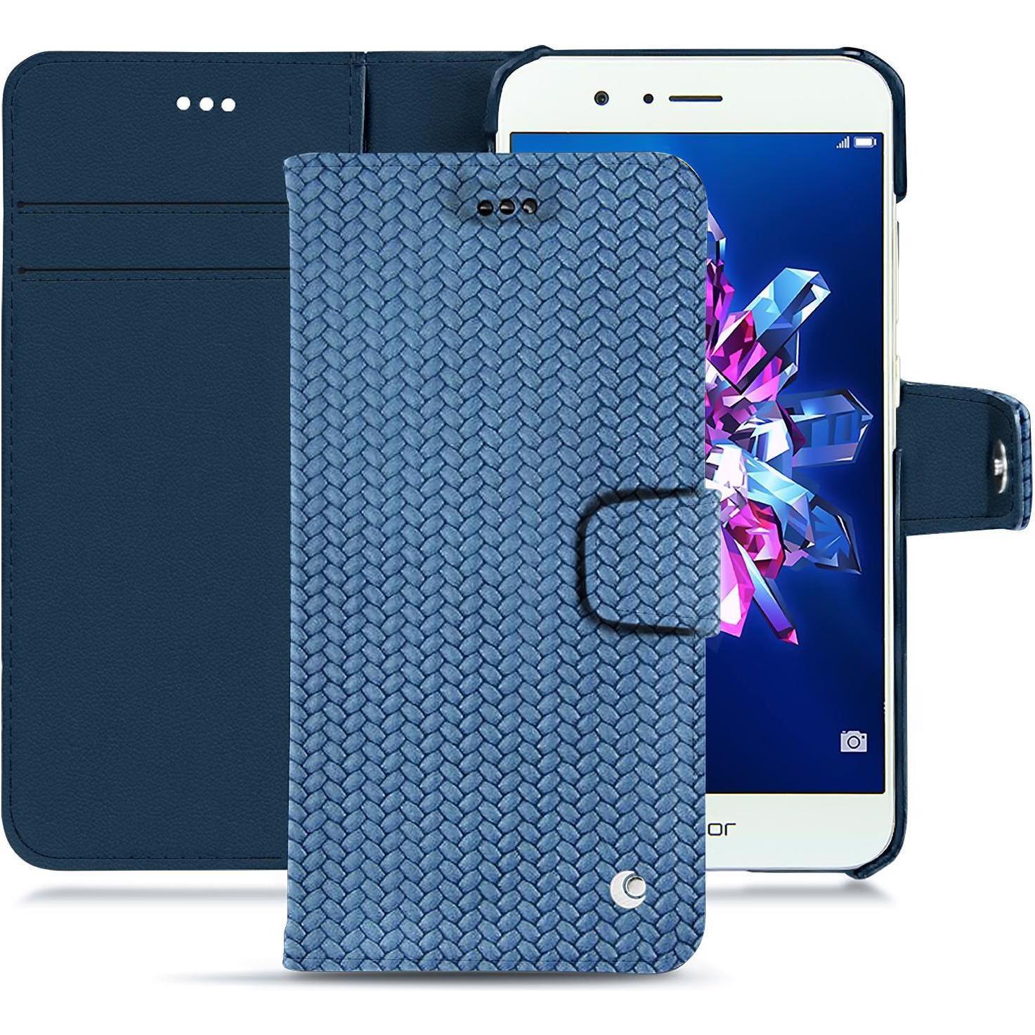 Noreve Lederschutzhülle Wallet (Honor 8 Pro), Smartphone Hülle, Blau