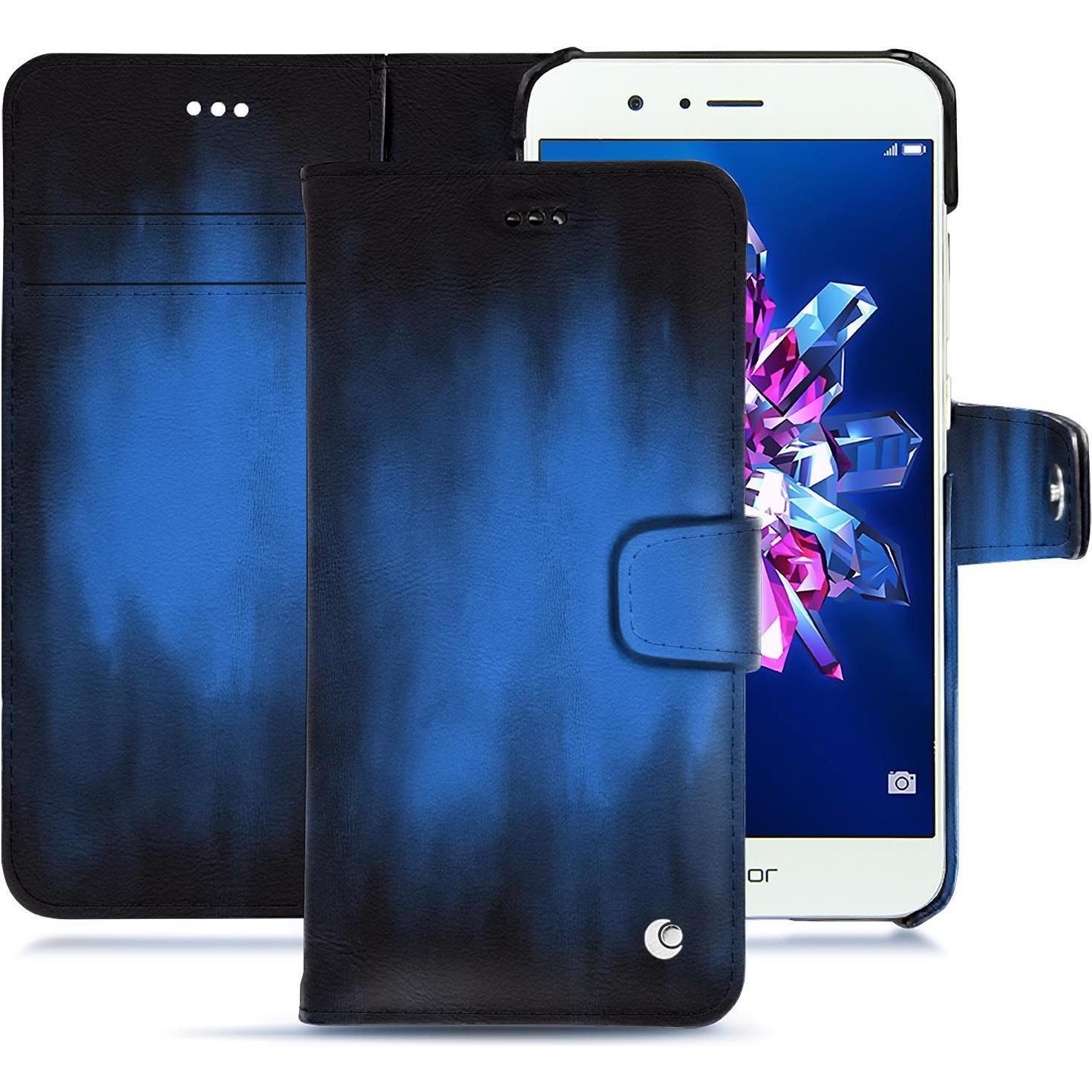 Noreve Lederschutzhülle Wallet (Honor 8 Pro), Smartphone Hülle, Blau
