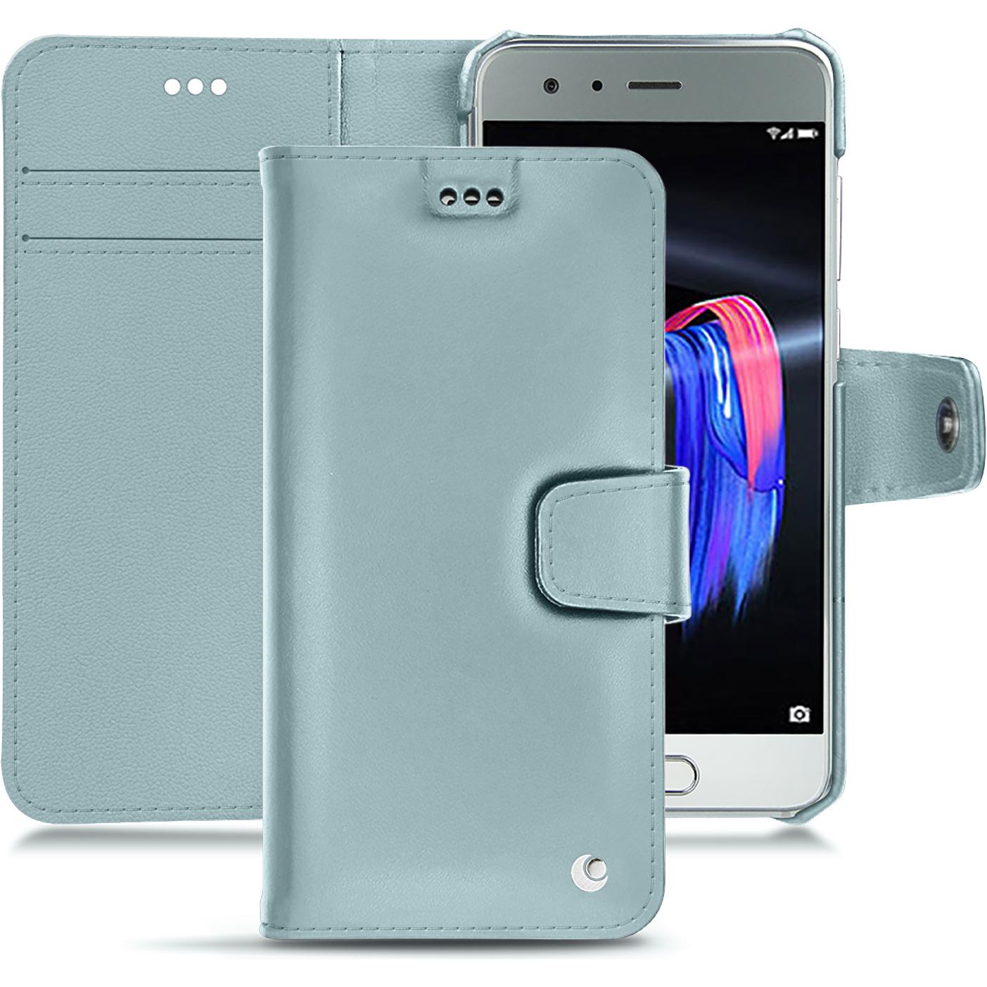 Noreve Lederschutzhülle Wallet (Honor 9), Smartphone Hülle, Blau