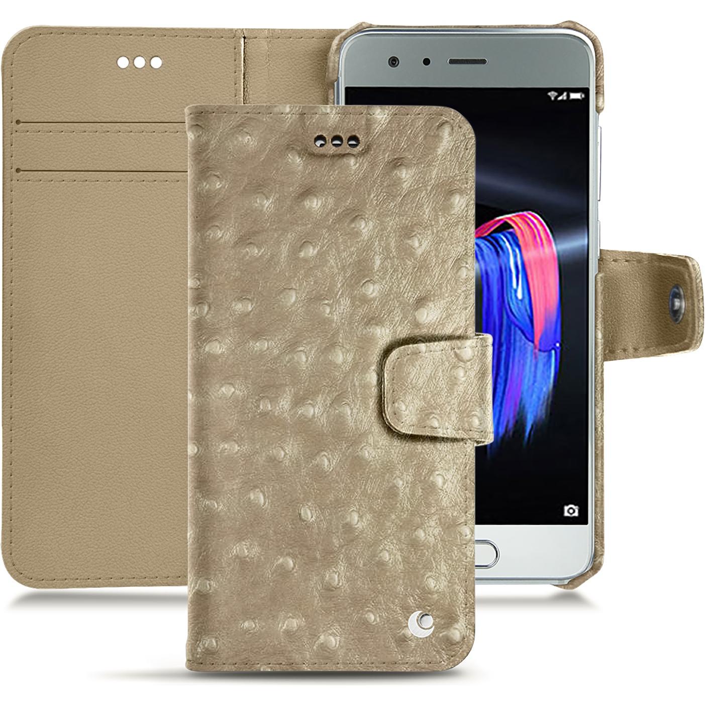 Thumbnail - Noreve Lederschutzhülle Wallet (Honor 9), Smartphone Hülle, Beige