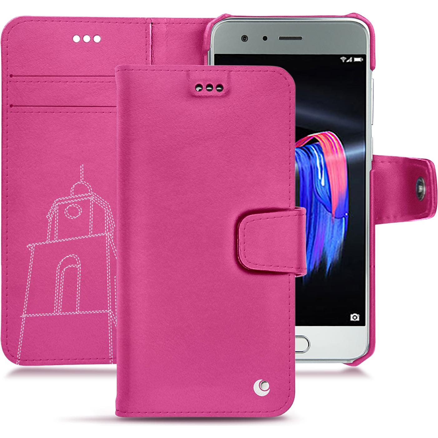 Thumbnail - Noreve Lederschutzhülle Wallet (Honor 9), Smartphone Hülle, Rosa