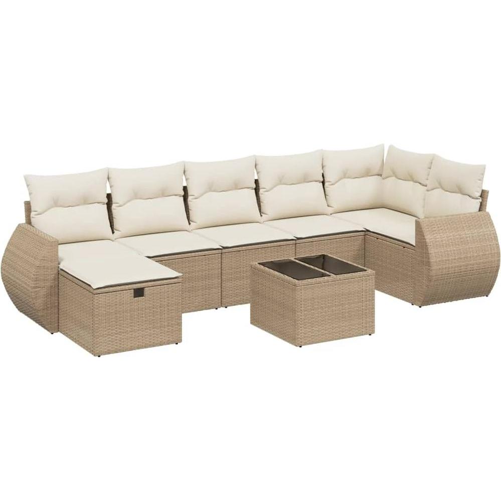 VidaXL, Gartenlounge, 10-tlg. Garten-Lounge-Set mit Kissen