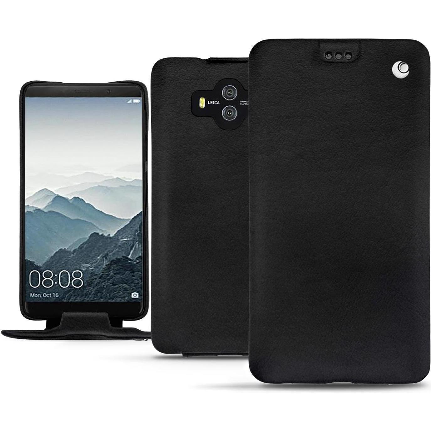 Noreve Lederschutzhülle vertikal (Huawei Mate 10), Smartphone Hülle, Schwarz