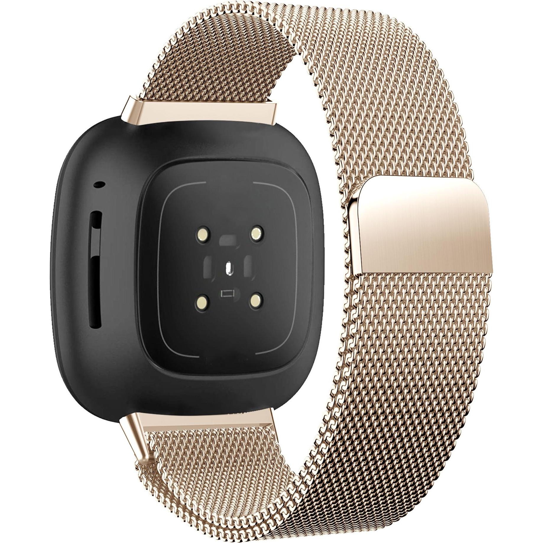 Thumbnail - Bandz Armband (Versa 3), Uhrenarmband, Gold, Rosa