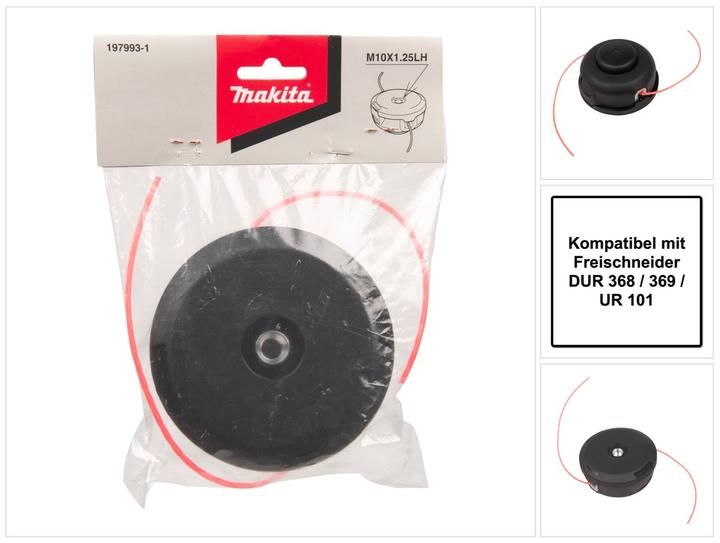Actual product image Makita 2-thread head Tap & Go (Trimmer line + line spool)