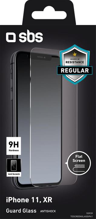 Actual product image SBS Glass screen protector for iPhone 11/XR (1 Piece, Apple iPhone XR)