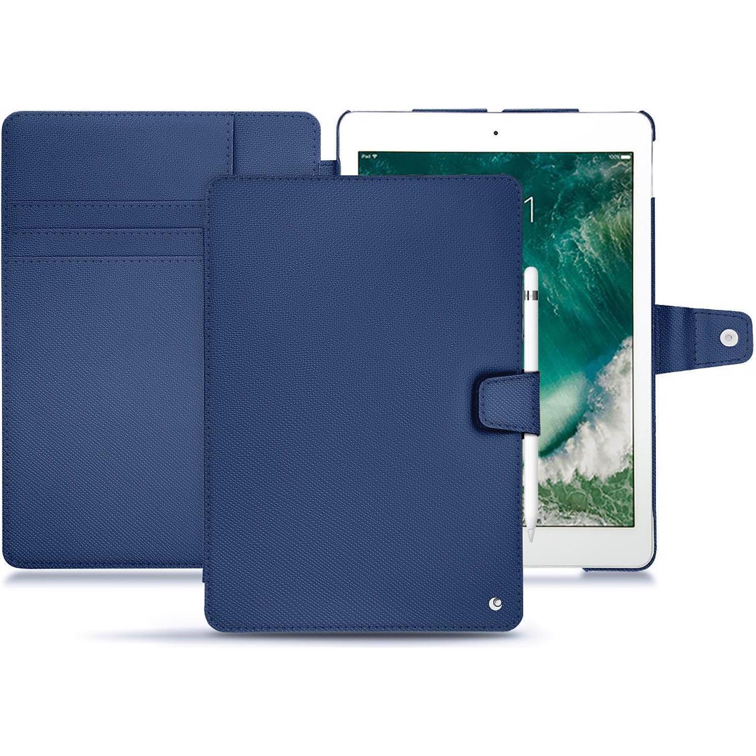 Noreve Lederschutzhülle Wallet (iPad Pro 10.5 2017 (1. Gen)), Tablet Hülle, Blau