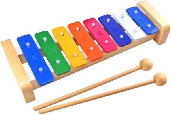 Produktbild keepdrum KGS2 Glockenspiel für Kinder mit Kazoo Tröte Rot