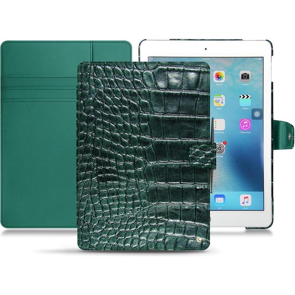 Noreve Lederschutzhülle Wallet (iPad Pro 9.7 2016 (1. Gen)), Tablet Hülle, Braun