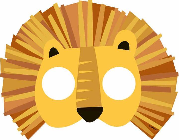 Produktbild Santex Pappmasken - Tiere (8St.)