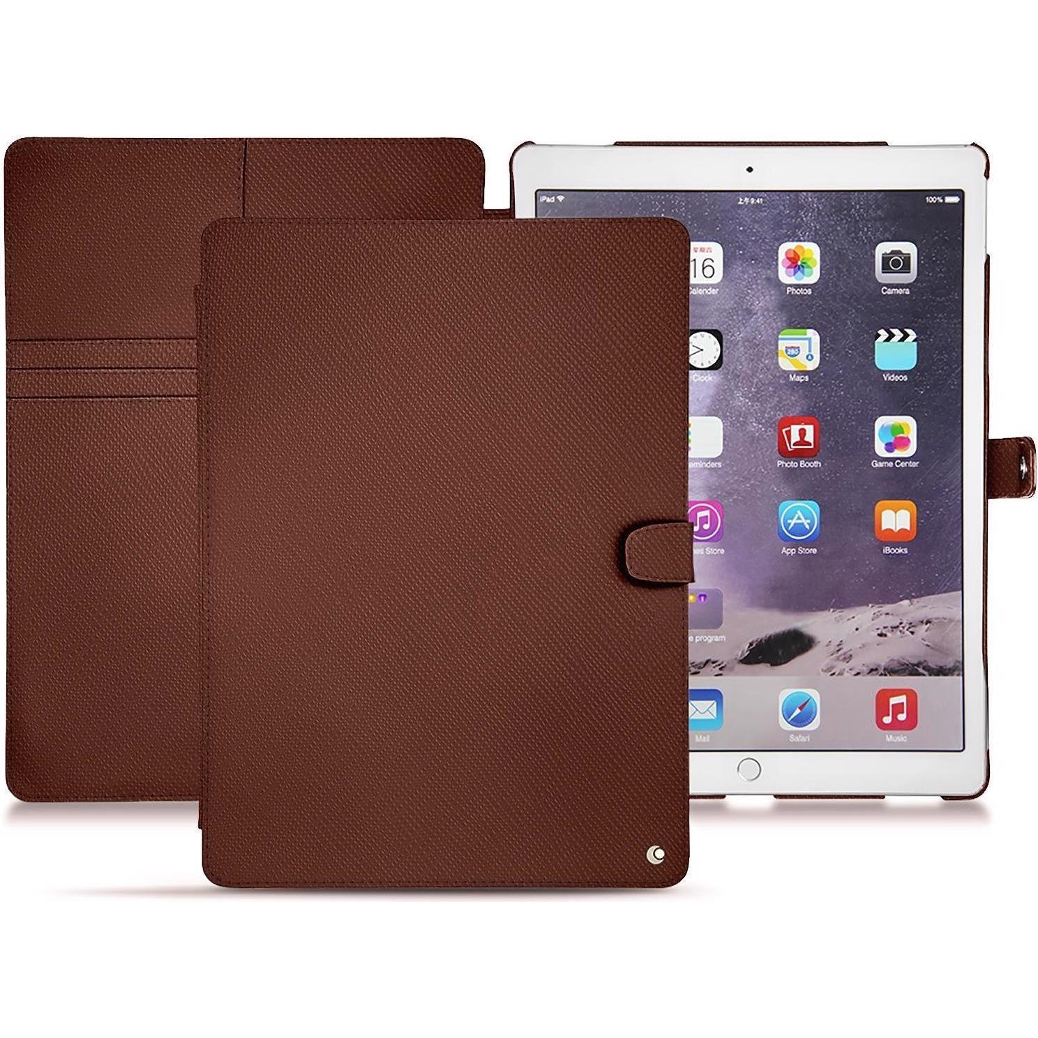 Noreve Lederschutzhülle Wallet (iPad Pro 12.9 2017 (2. Gen)), Tablet Hülle, Braun