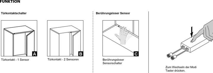 Image du produit L&S Mini interrupteur avec capteur IR 12 / 24 V