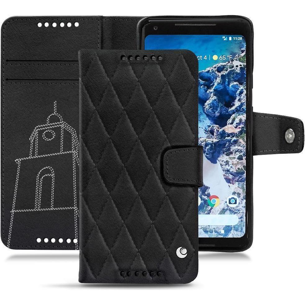 Thumbnail - Noreve Lederschutzhülle Wallet (Google Pixel 2 XL), Smartphone Hülle, Schwarz