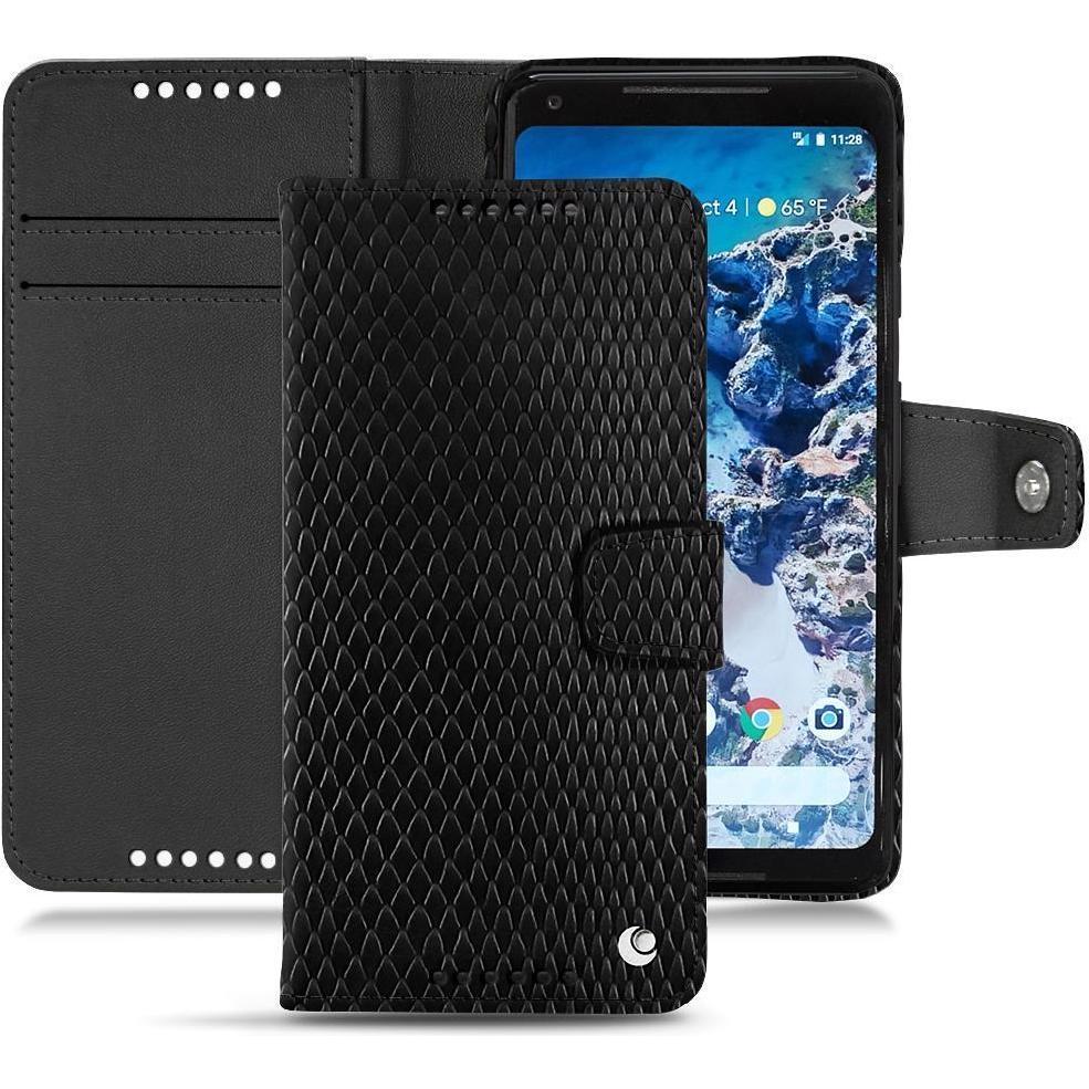 Noreve Lederschutzhülle Wallet (Google Pixel 2 XL), Smartphone Hülle, Schwarz