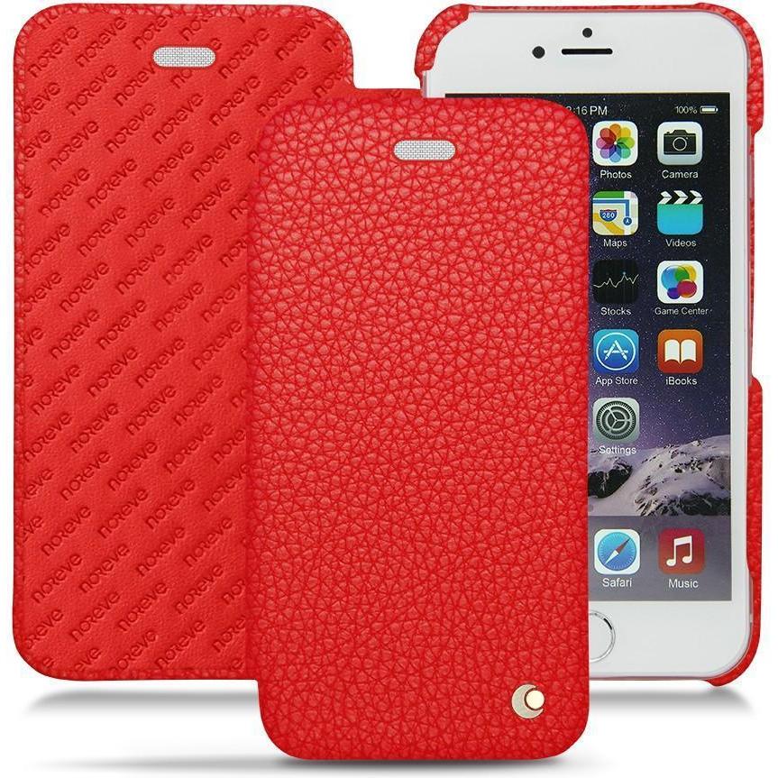 Noreve Lederschutzhülle horizontal (Apple iPhone 6s), Smartphone Hülle, Rot