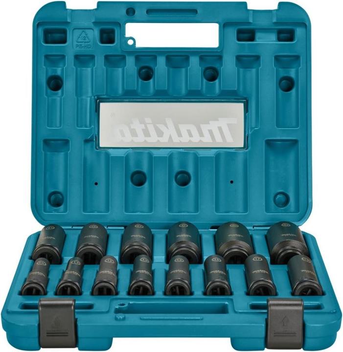 Produktbild Makita B-52308 (32 mm, 16 mm, 15 mm, 28 mm, 17 mm, 13 mm, 10  mm, 22 mm, 19 mm, 31 mm, 14 mm, 25 mm, 30 mm, 26 mm, 21 mm, 18 mm, 23 mm, 12 mm, 24 mm, 29 mm, 20 mm, 27 mm, 11 mm)