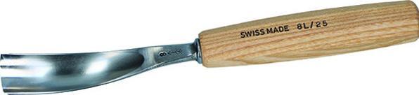 Sculpting iron longitudinal cranked shape (18 mm)