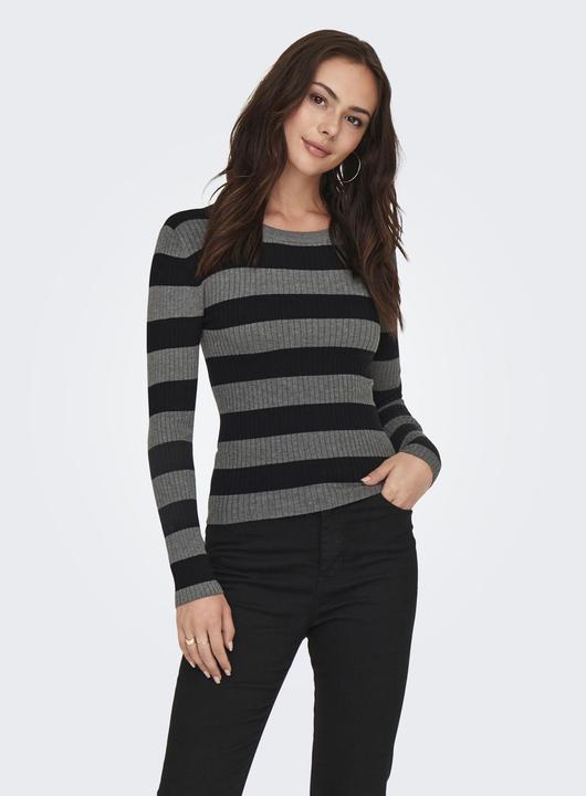 Produktbild JdY Gerippt Rundhals Pullover Strickpullover (L)