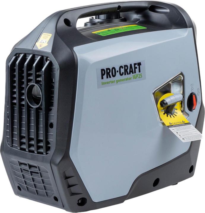 Produktbild Procraft IGP25 Benzin Inverter Generator Stromerzeuger 1800 W 4000 ml 2× 230 V, 1× 12 V DC Ausgang (1800 W, 4 l)