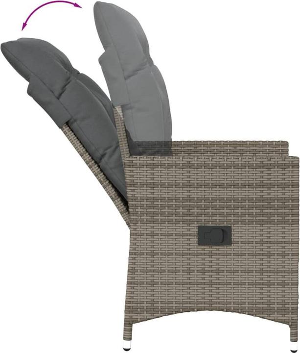 Produktbild vidaXL Gartensessel verstellbar