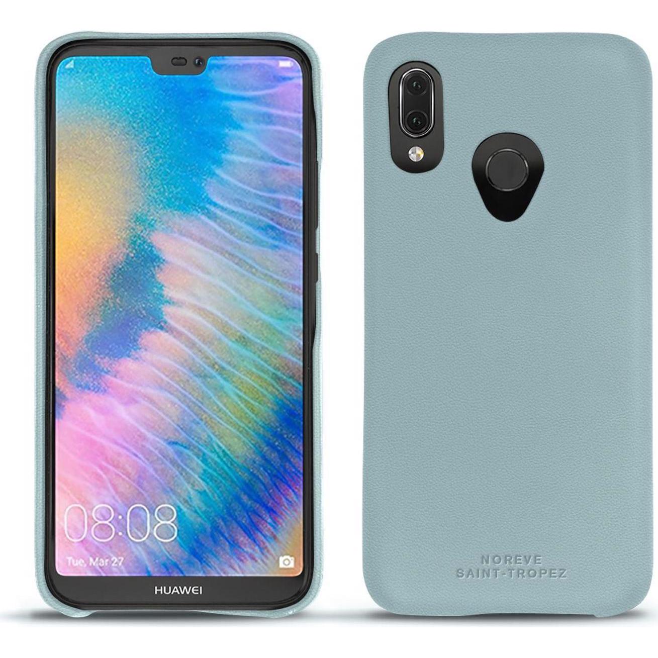 Thumbnail - Noreve Lederschutzhülle (Huawei P20 Lite), Smartphone Hülle, Blau