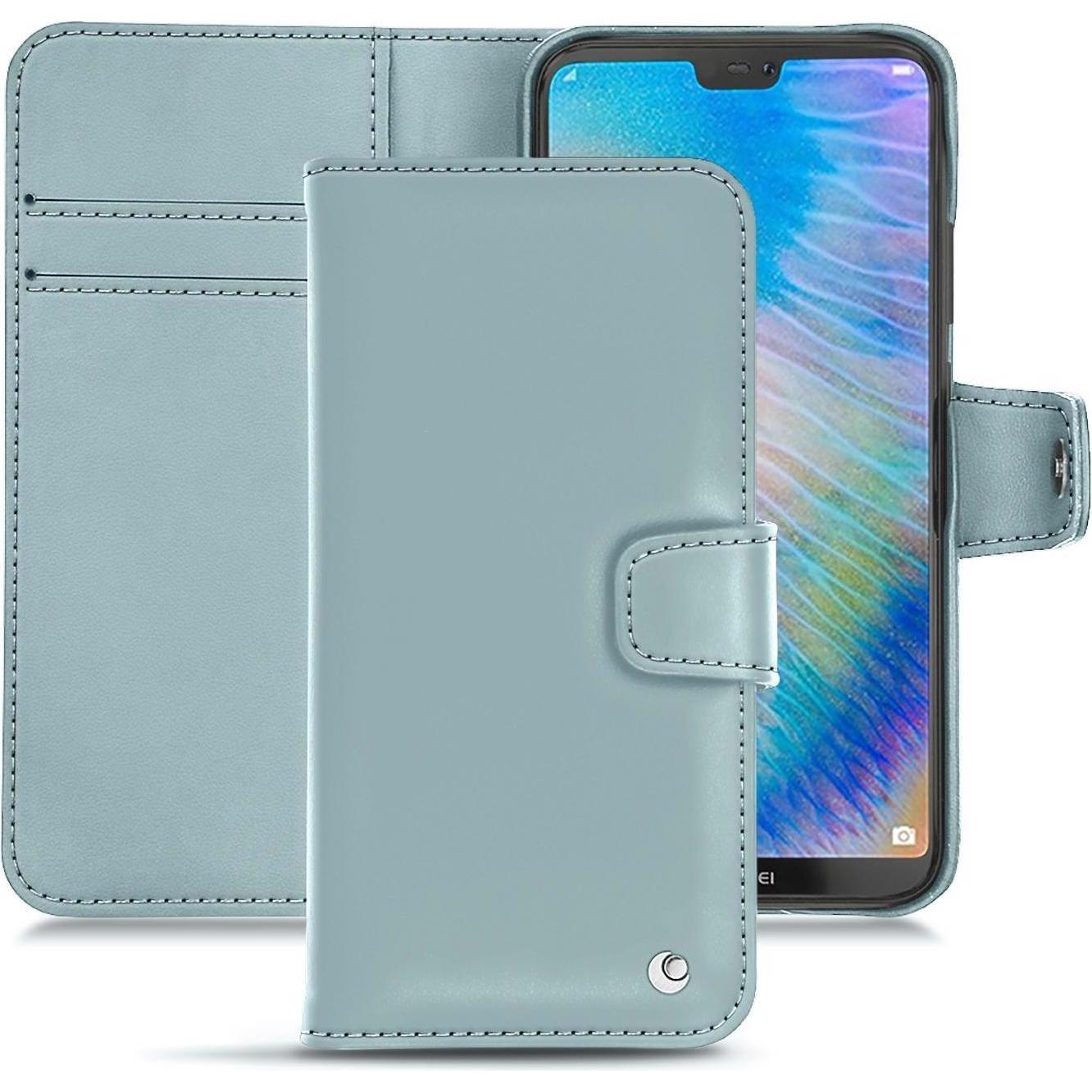 Thumbnail - Noreve Lederschutzhülle Wallet (Huawei P20 Lite), Smartphone Hülle, Blau