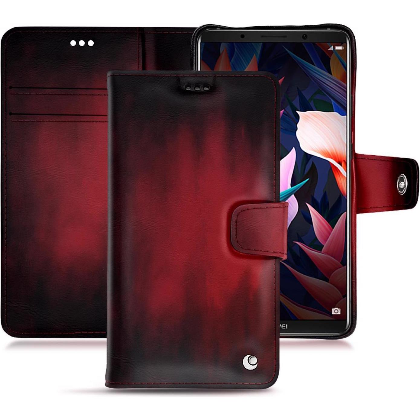 Thumbnail - Noreve Lederschutzhülle Wallet (Huawei Mate 10 Pro), Smartphone Hülle, Rot