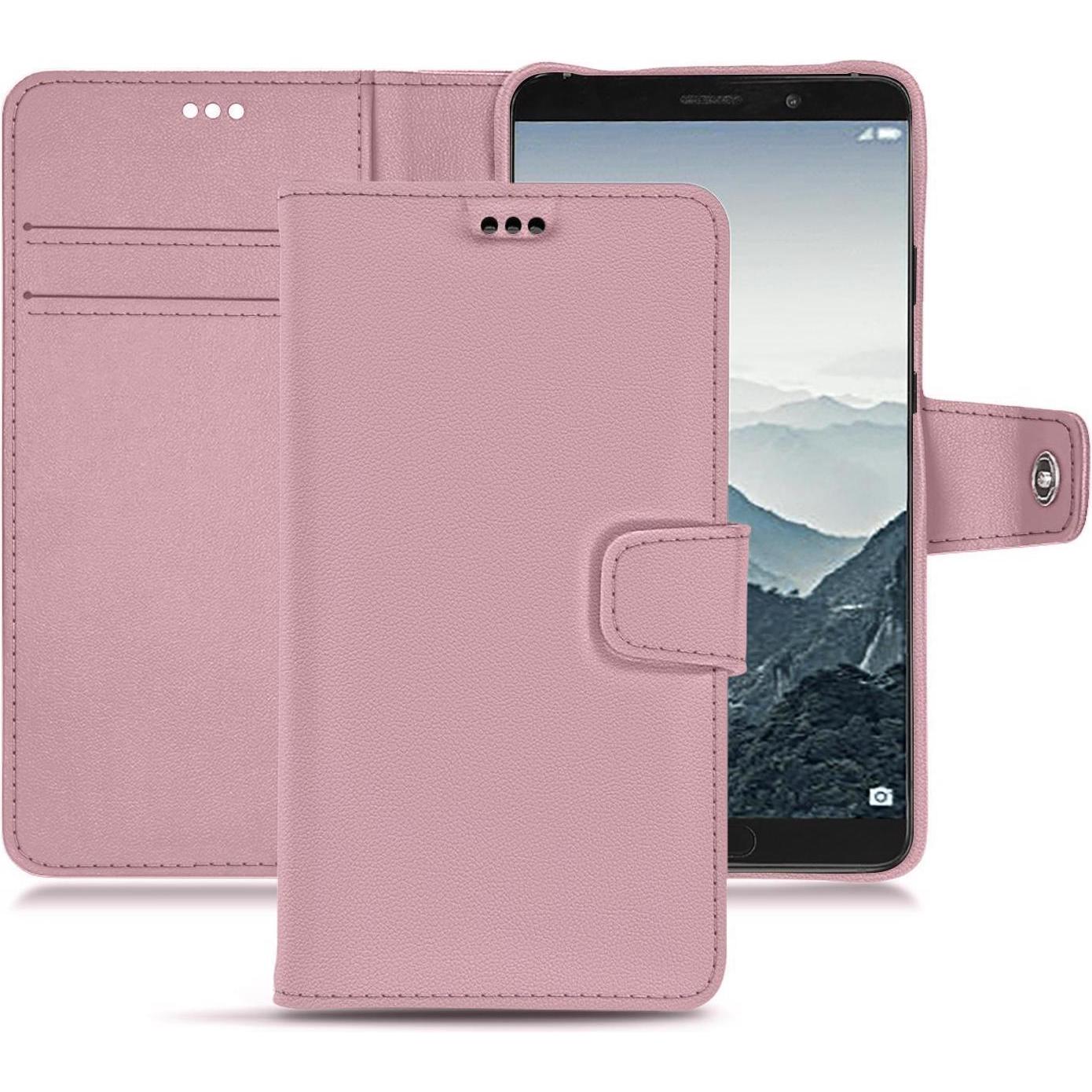 Noreve Lederschutzhülle Wallet (Huawei Mate 10), Smartphone Hülle, Rosa