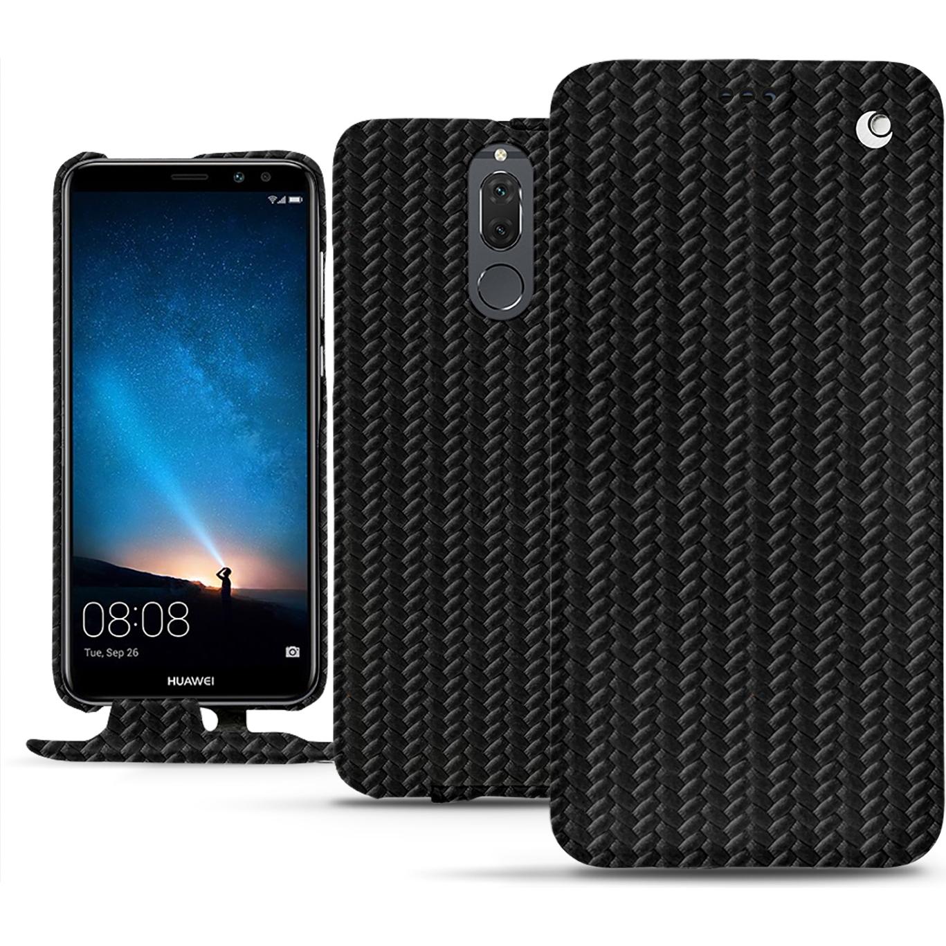 Noreve Lederschutzhülle vertikal (Huawei Mate 10 Lite), Smartphone Hülle, Schwarz
