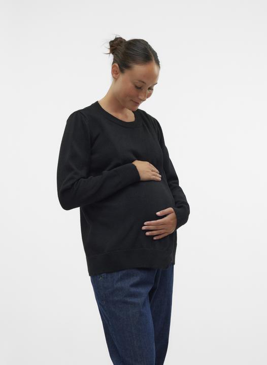 Immagine prodotto Mamalicious Scollo rotondo Polsini a coste Pullover Top in maglia (M)