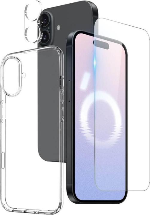 Northjo iPhone 16 - Kit Housse de téléphone et verre blindé (Apple iPhone 16)