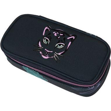 Walker, Etui, Schüleretui Leopard dark navy