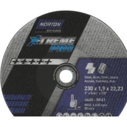 Thumbnail - Saint-Gobain, Sägeblatt, Skaereskive 230x1,9x22,23mm - A46X-T41 NOR-X-Treme Pro,saerdeles god t/stål & rustfrit stål