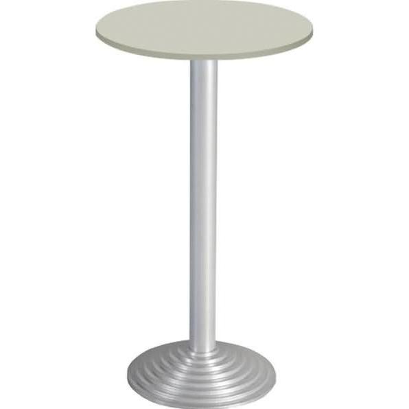 Bisley, Tischplatte, Stehtisch rund 1 Platte Stahlsäule D 80 mm Aluminium-Gussfuss D H 740 x...
