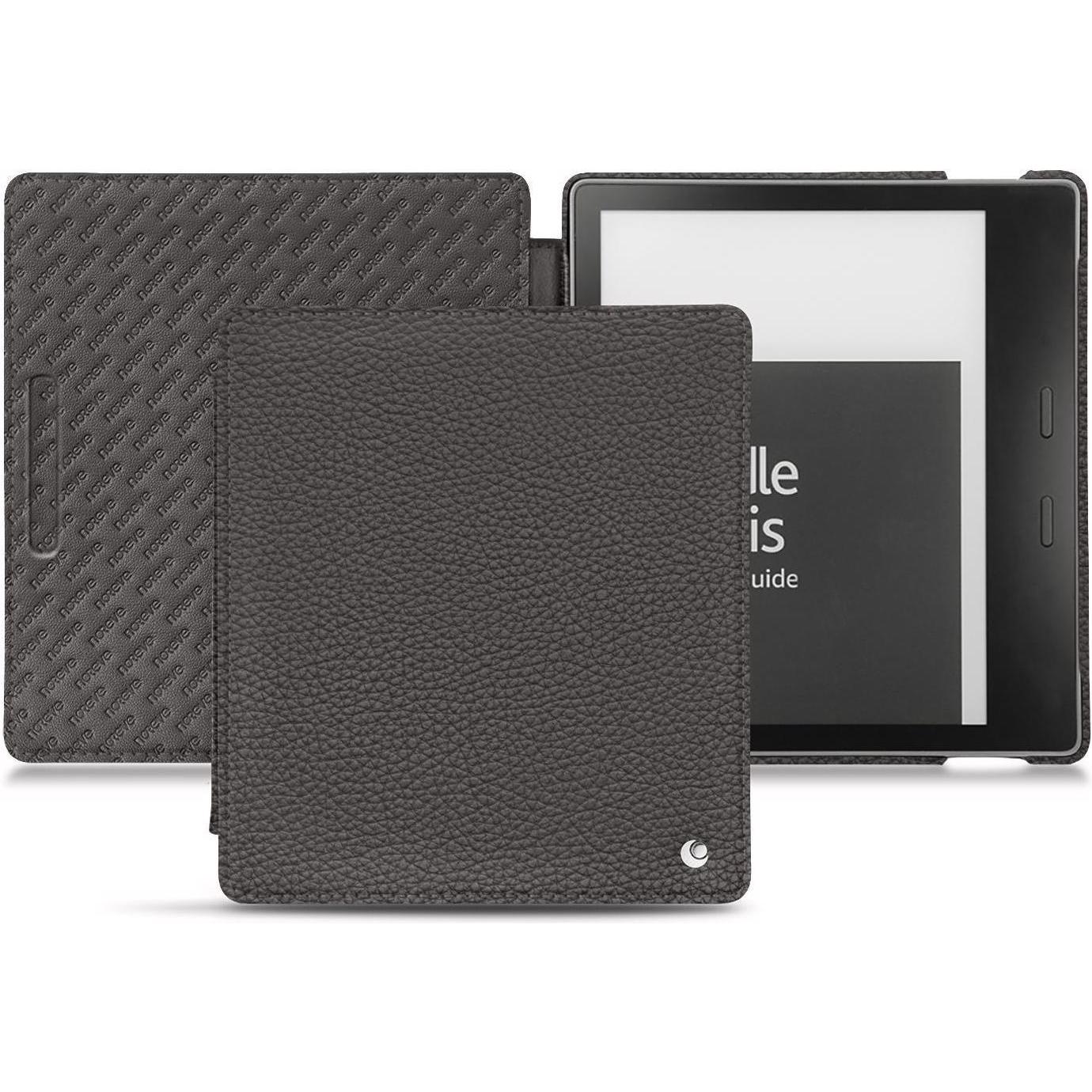 Noreve Lederschutzhülle horizontal, eReader Zubehör, Grau