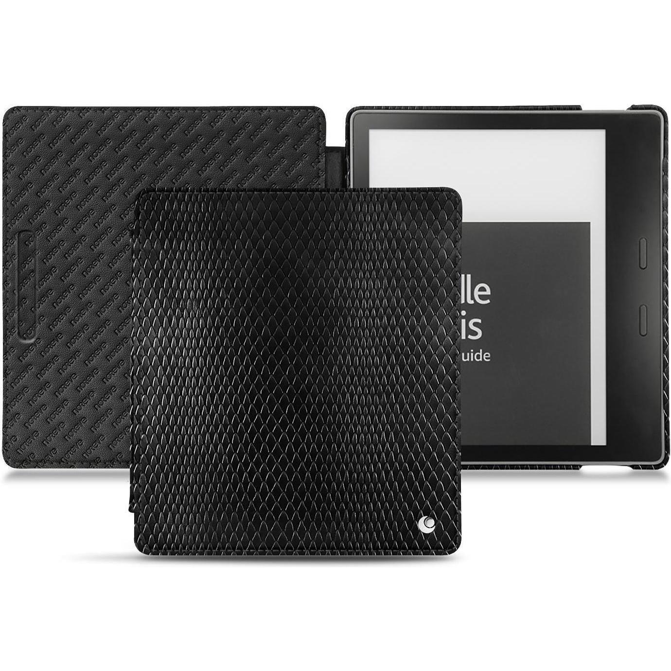 Noreve Lederschutzhülle horizontal (Kindle Oasis 2017), Tablet Hülle, Schwarz