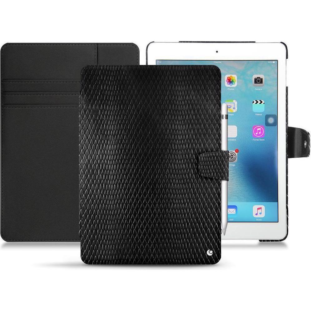 Noreve Lederschutzhülle Wallet (iPad 9.7), Tablet Hülle, Schwarz